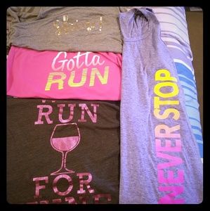 Four Fitness Tank Tops Size M